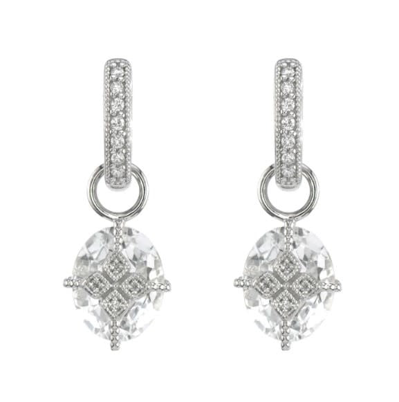 Lisse Oval Stone Lacey Kite Earring Charms