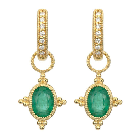Provence Oval Emerald Charms