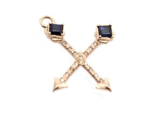 Crossed Arrows Charm