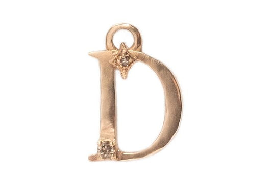 "D" Letter Charm
