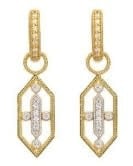 Lisse Open Elongated Hexagon Charm