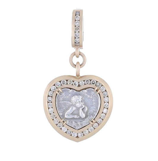 Antique Guardian Angel 14k:4.63g dia:.570tcw
