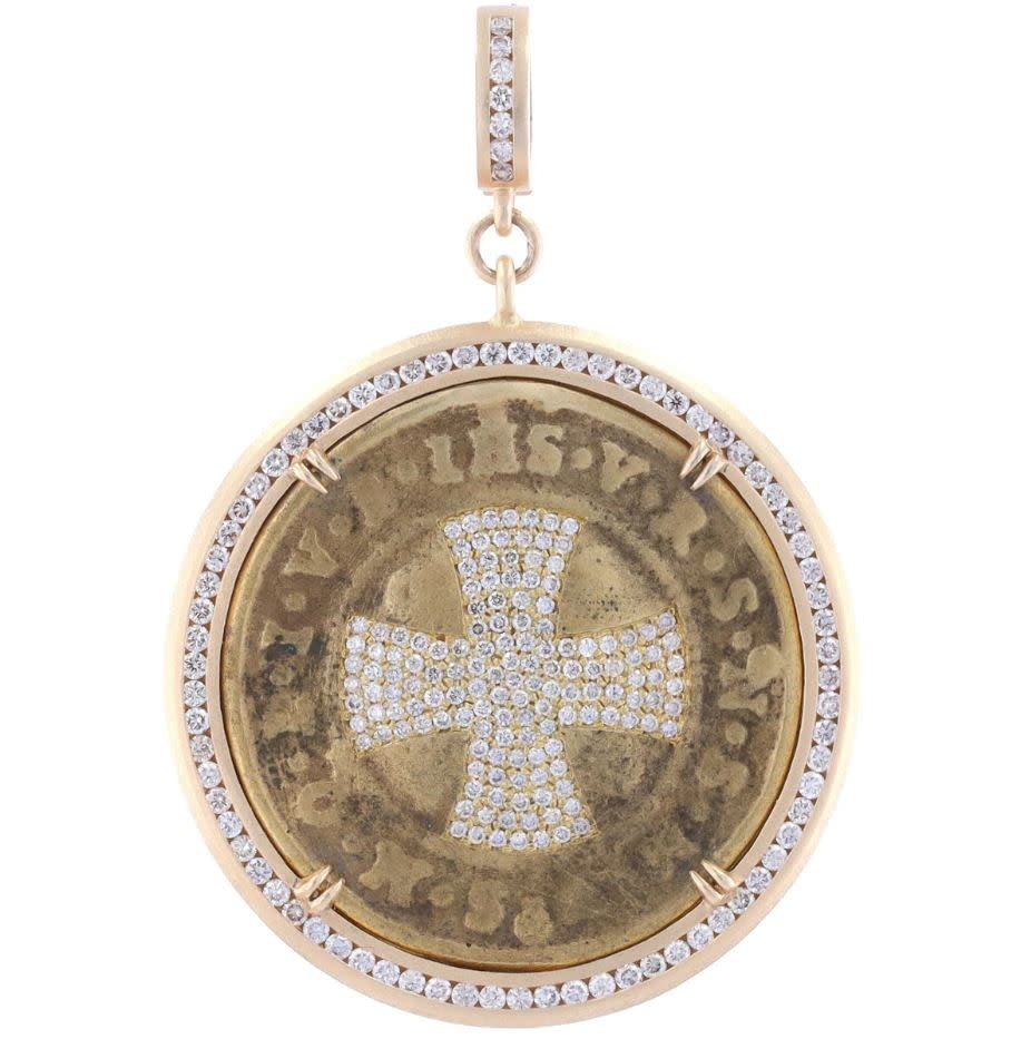 Antique St Benedict Medal Pendant