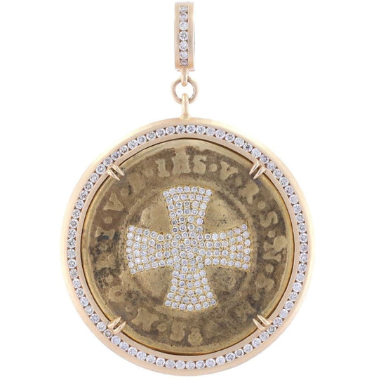 Antique St Benedict Medal Pendant