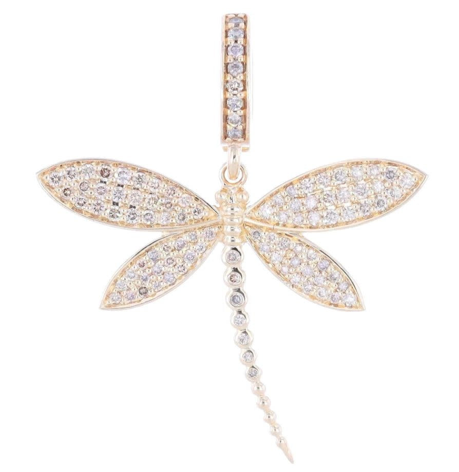 Dragonfly Diamond Pendant