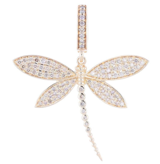 Dragonfly Diamond Pendant