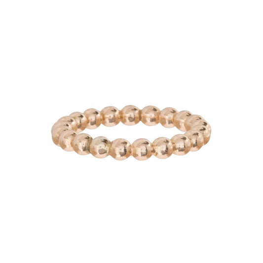 eNewton Classic Gold 3mm Bead Ring | S7
