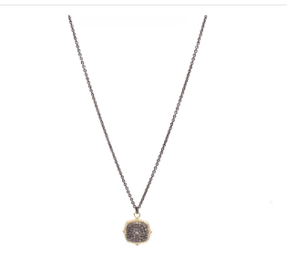 Cushion Pave Necklace 18"