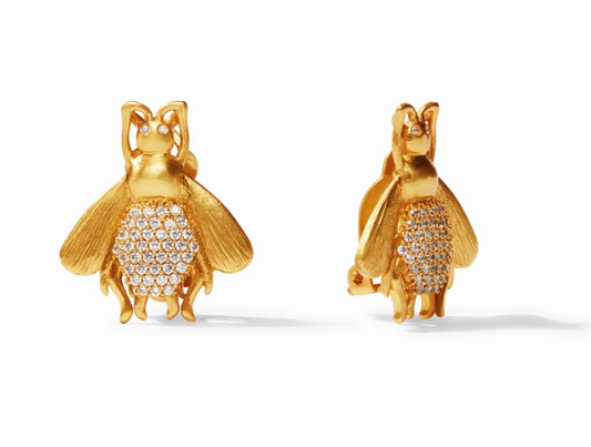 Bee Luxe Clip on Earrings