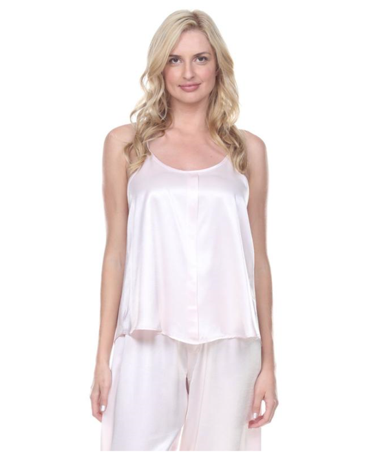Babe Satin Pleated Front Cami