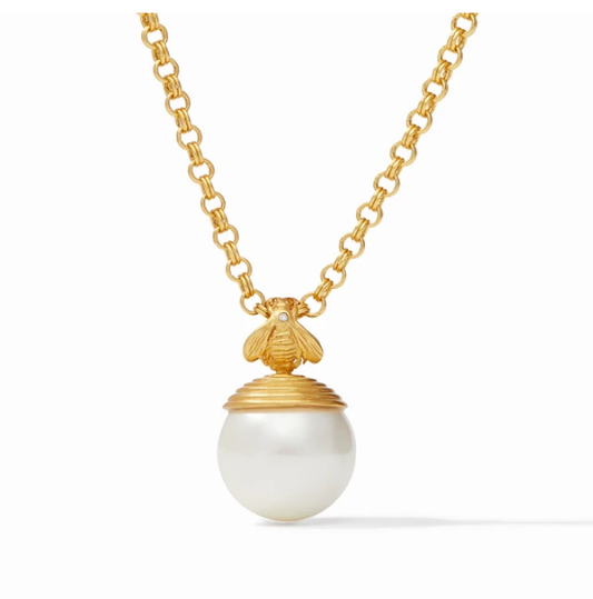 Bee With Pearl Pendant