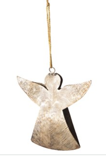 Metal Angel Ornament 6.5"