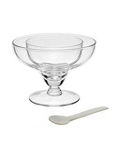 Caspia Seafood + Caviar Server Bowl with Spoon | 5.75in