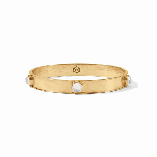 Catalina Stone Bangle | Iridescent Clear Crystal Small