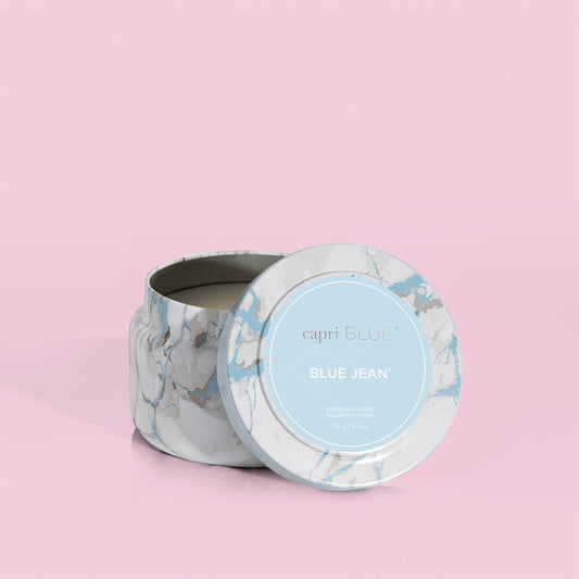 CapriBlue Blue Jean Candle | Marble Travel Tin 8.5oz