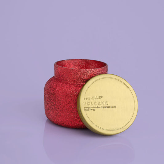 Volcano Red Glitter Jar Candle | 19oz