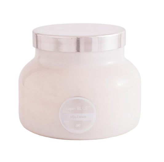 CapriBlue Volcano Candle | White Signature Jar 19oz