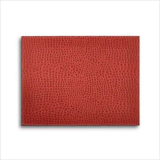Placemat Rectangle Set of 6 | Exotic Crocodile Red
