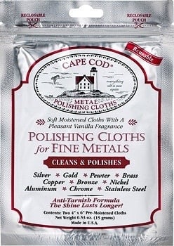Cape Cod Metal Polishing Cloths Foil Pouch