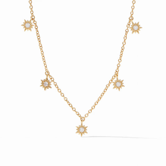 Celeste Delicate Charm Necklace | Cubic Zirconia
