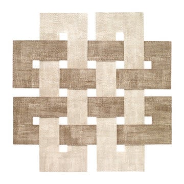Bodrum Celtic Placemats Set of 4 | 16in Sand Birch