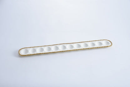 Deviled Egg Tray | White + Gold