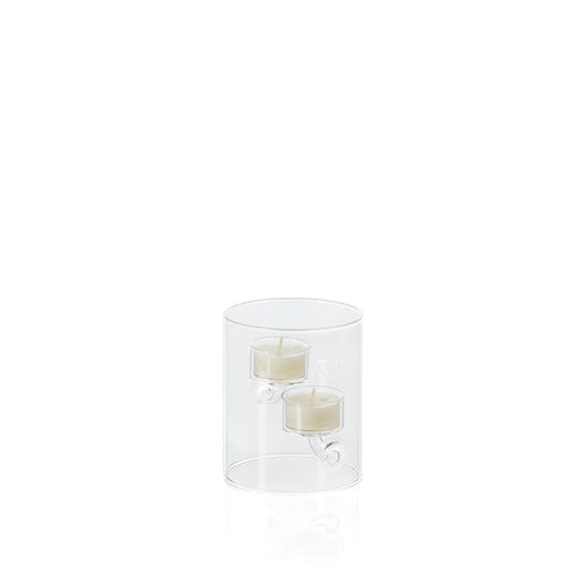 Suspended Glass Tealight Holder | 2 Light 4.75in