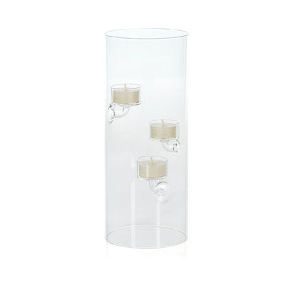 Suspended Glass Tealight Holder | 3 Light 11.75in