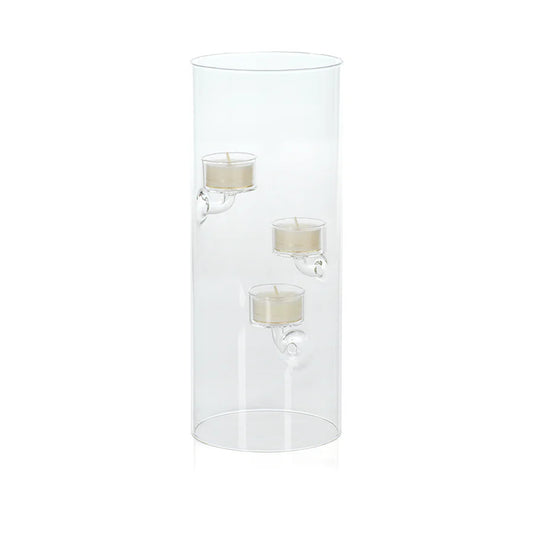 Suspended Glass Tealight Holder | 3 Light 11.75in