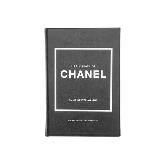 Little Book Of Chanel Hand Bound Book | Black Goatskin Leather