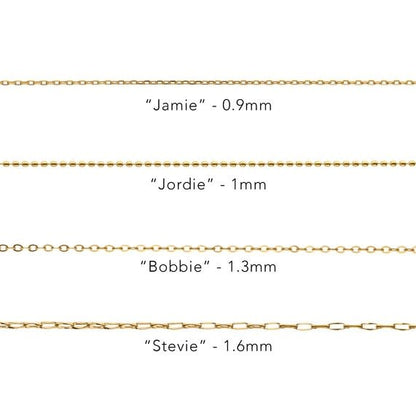 Delicate Diamond Cut Chain 17" With Jump Ring
