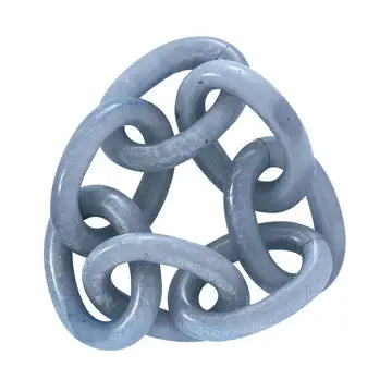 Bodrum Chain Link Napkin Rings Set of 4 | Periwinkle