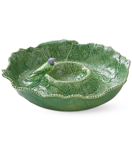 Bordallo Pineiro Cineraria Chip + Dip Bird Bowl | 14in