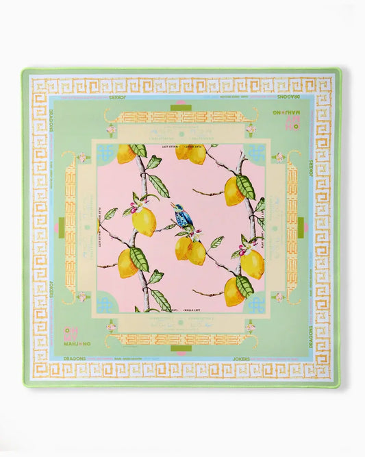 Mahjong Mat | Citrus Song Bird