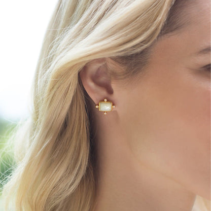 Clara Stud Gold Cubic Zirconia