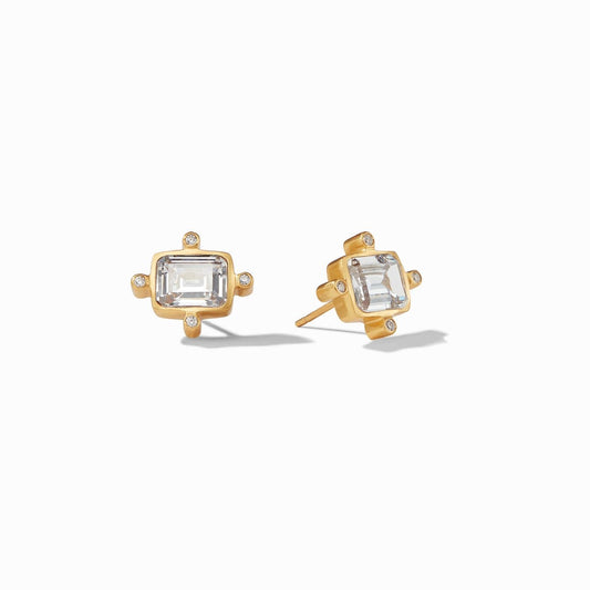 Clara Stud Gold Cubic Zirconia
