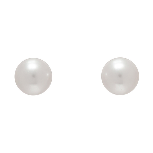 eNewton Classic Ball Stud Earrings | 8mm Pearl
