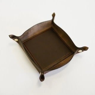 Leather Valet | Dark Brown 10in