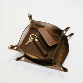 Leather Valet | Dark Brown 10in