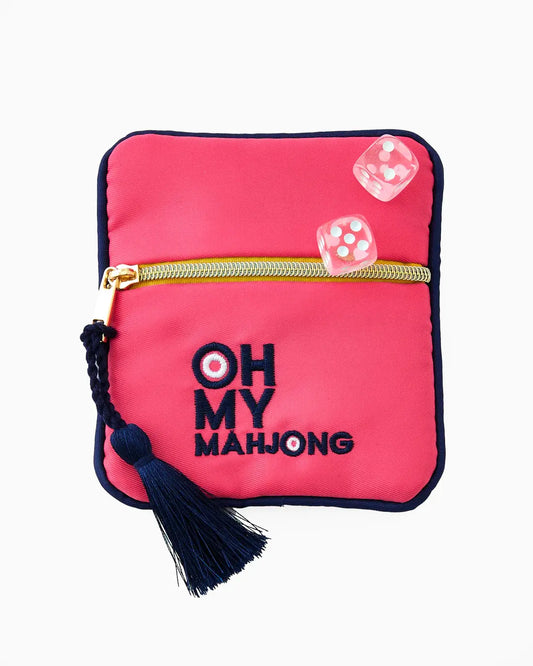 Mahjong Coin + Dice Bag | Pink