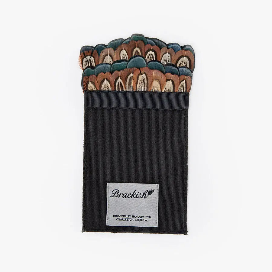Brackish Constan Feather Pocket Square