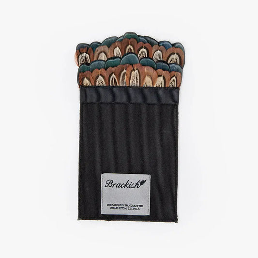 Brackish Constan Feather Pocket Square