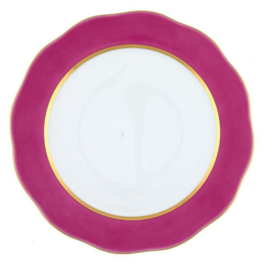 Herend Silk Ribbon Raspberry Charger | 12in
