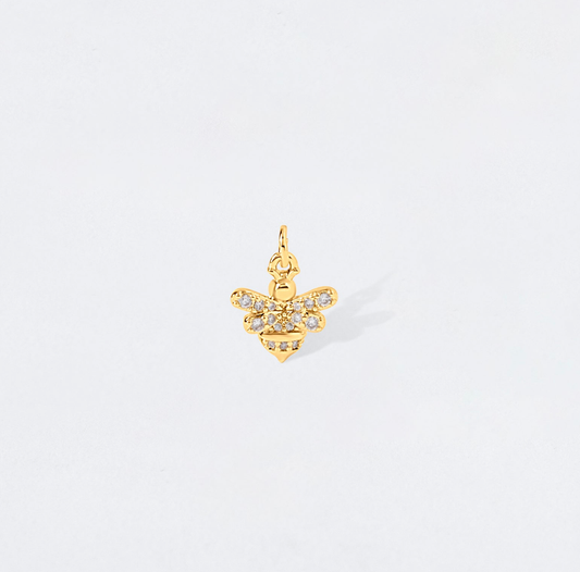 Crystal Bumble Bee Charm Pendant