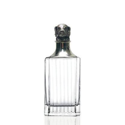 Crystal + Pewter Liquor Decanter | Square