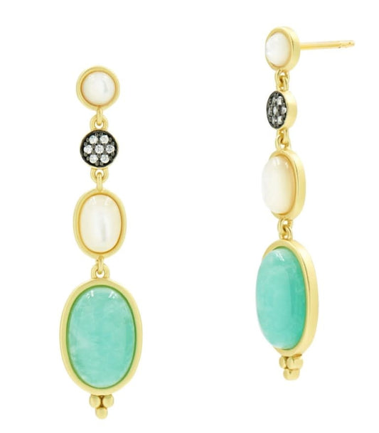 Touch of Turquoise Gradient Drop Earring