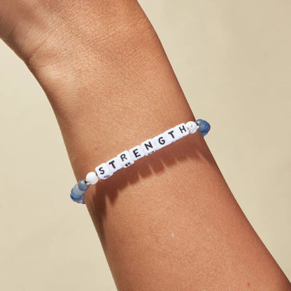Strength Bluestone Beaded Stretch Bracelet