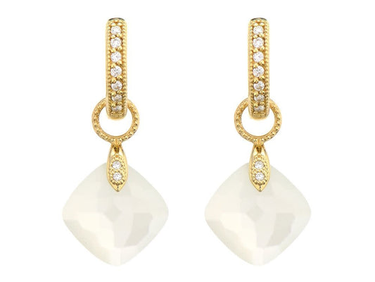 Cushion Moonstone Earring Charms