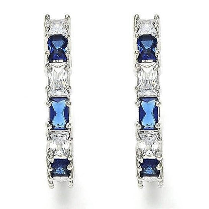 Silver Medium Hoop Earrings