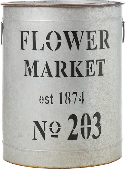 Flower Market Metal Bucket | Large 23in